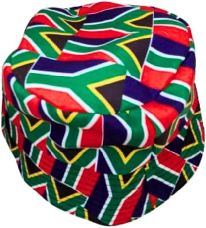 Adult size - South African Flag bucket Sun hat - Tribe Afrique