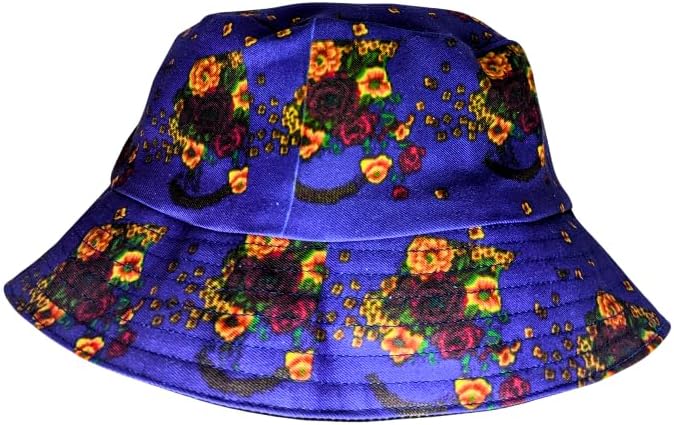 Blue Tsonga African Bucket Hat by Tribe Afrique - Adult size - Tribe Afrique