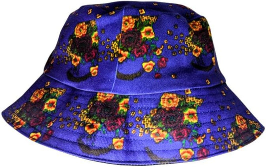 Blue Tsonga African Bucket Hat by Tribe Afrique - Adult size - Tribe Afrique