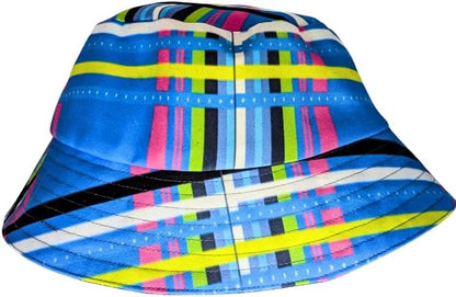 Blue Venda African Bucket hat by Tribe Afrique - Adult size - Tribe Afrique