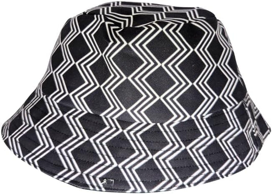 Black Xhosa African Bucket hat by Tribe Afrique - Adult size - Tribe Afrique