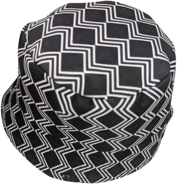 Black Xhosa African Bucket hat by Tribe Afrique - Adult size - Tribe Afrique