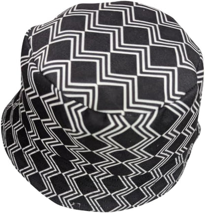 Black Xhosa African Bucket hat by Tribe Afrique - Adult size - Tribe Afrique