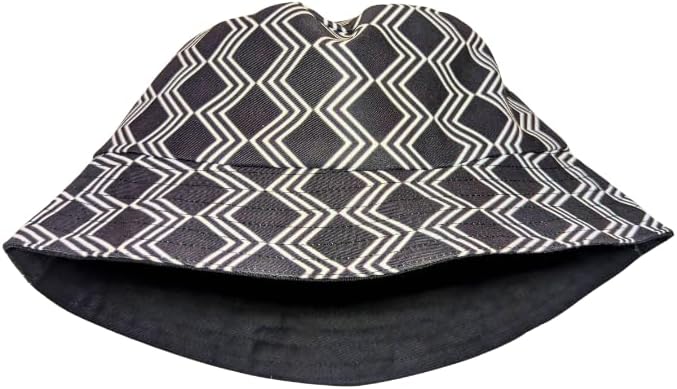 Black Xhosa African Bucket hat by Tribe Afrique - Adult size - Tribe Afrique