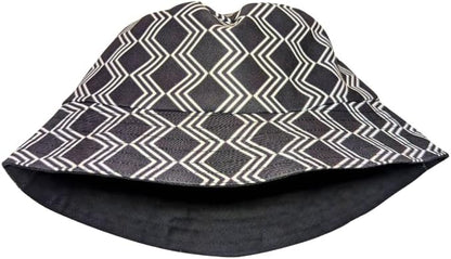 Black Xhosa African Bucket hat by Tribe Afrique - Adult size - Tribe Afrique