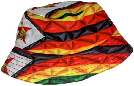 Proudly Zimbabwean Flag Reversible African Bucket Hat - Tribe Afrique