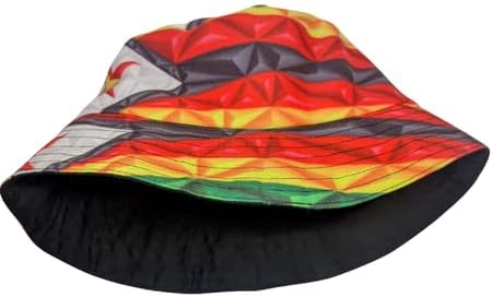 Proudly Zimbabwean Flag Reversible African Bucket Hat - Tribe Afrique