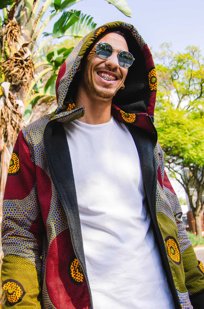 Lashibi Extra Long Jacket with Removable hood Tribe Afrique