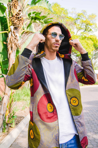 Lashibi Extra Long Jacket with Removable hood Tribe Afrique