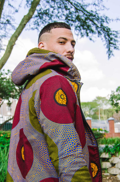 Lashibi Extra Long Jacket with Removable hood Tribe Afrique