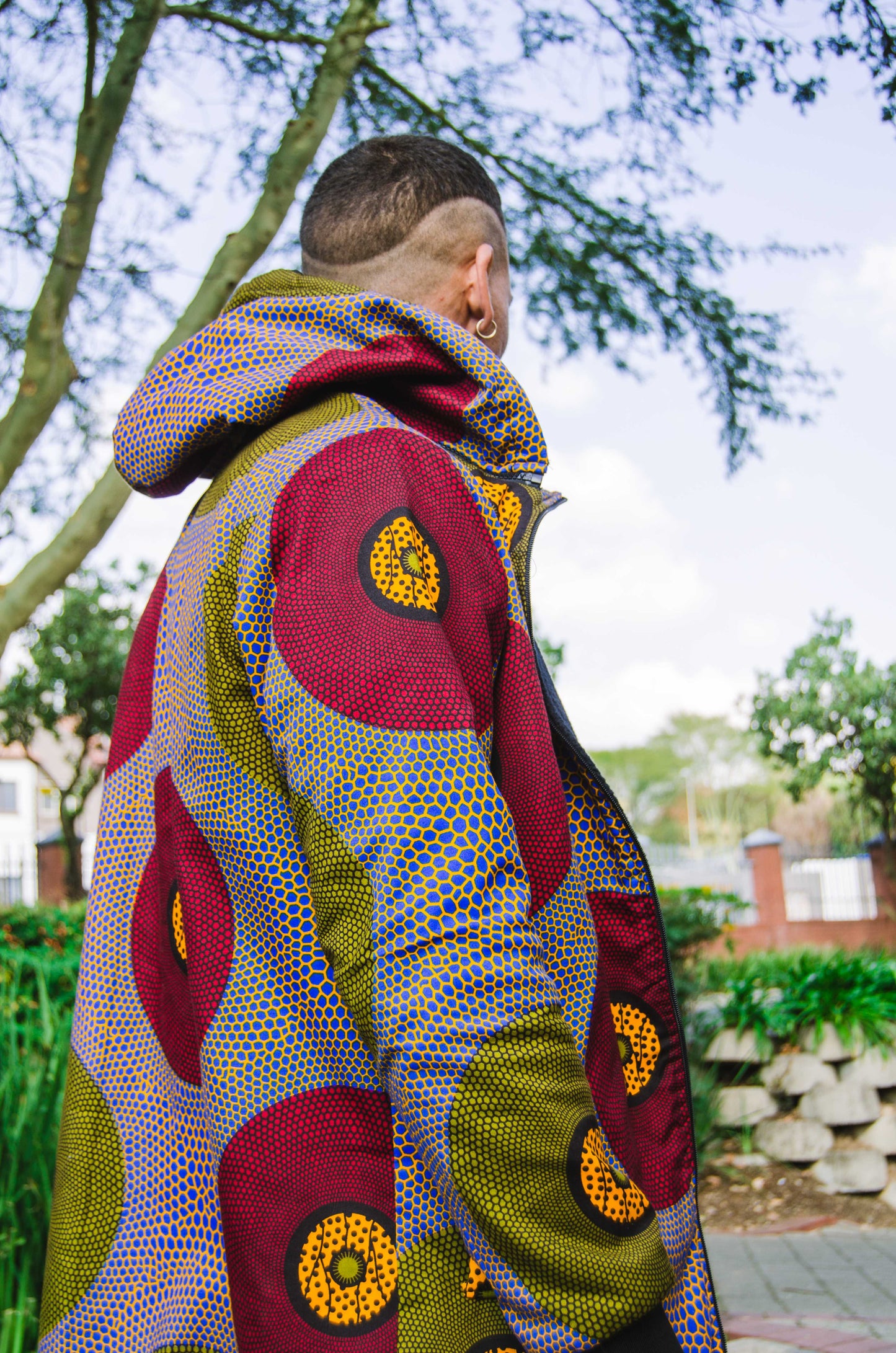 Lashibi Extra Long Jacket with Removable hood Tribe Afrique