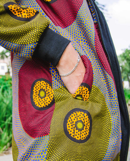 Lashibi Extra Long Jacket with Removable hood Tribe Afrique