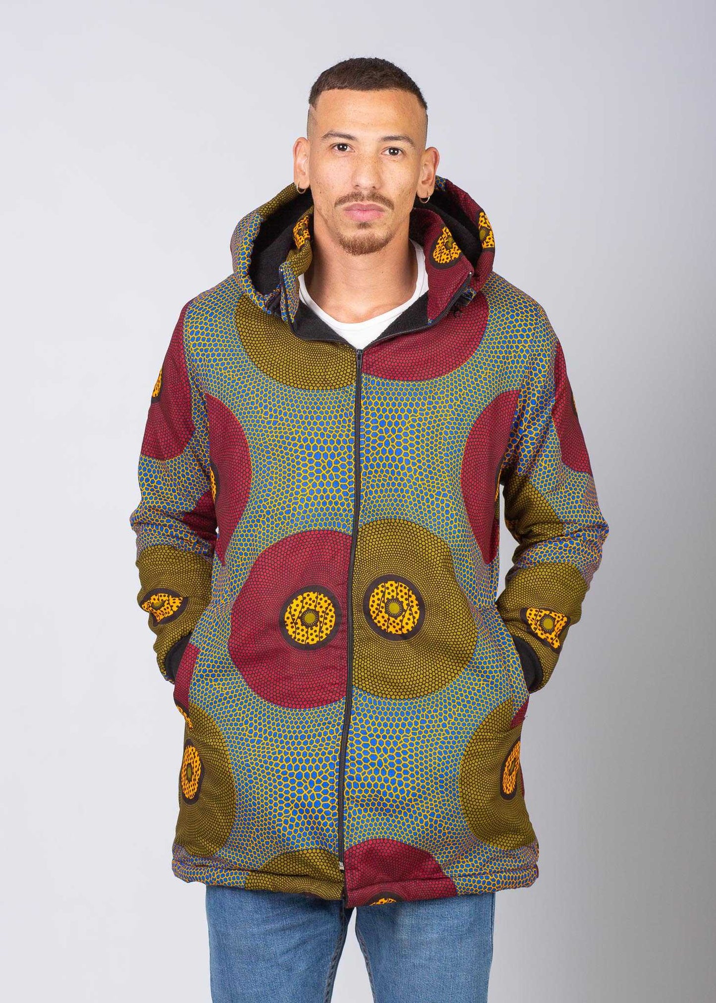 Lashibi Extra Long Jacket with Removable hood Tribe Afrique