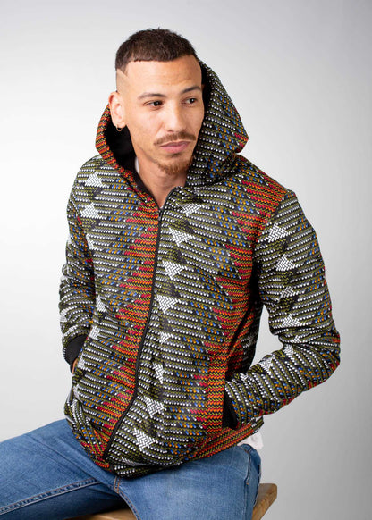 Mlindo Extra Long Jacket with Removable hood Tribe Afrique