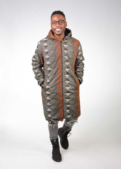 Mlindo Extra Long Jacket with Removable hood Tribe Afrique
