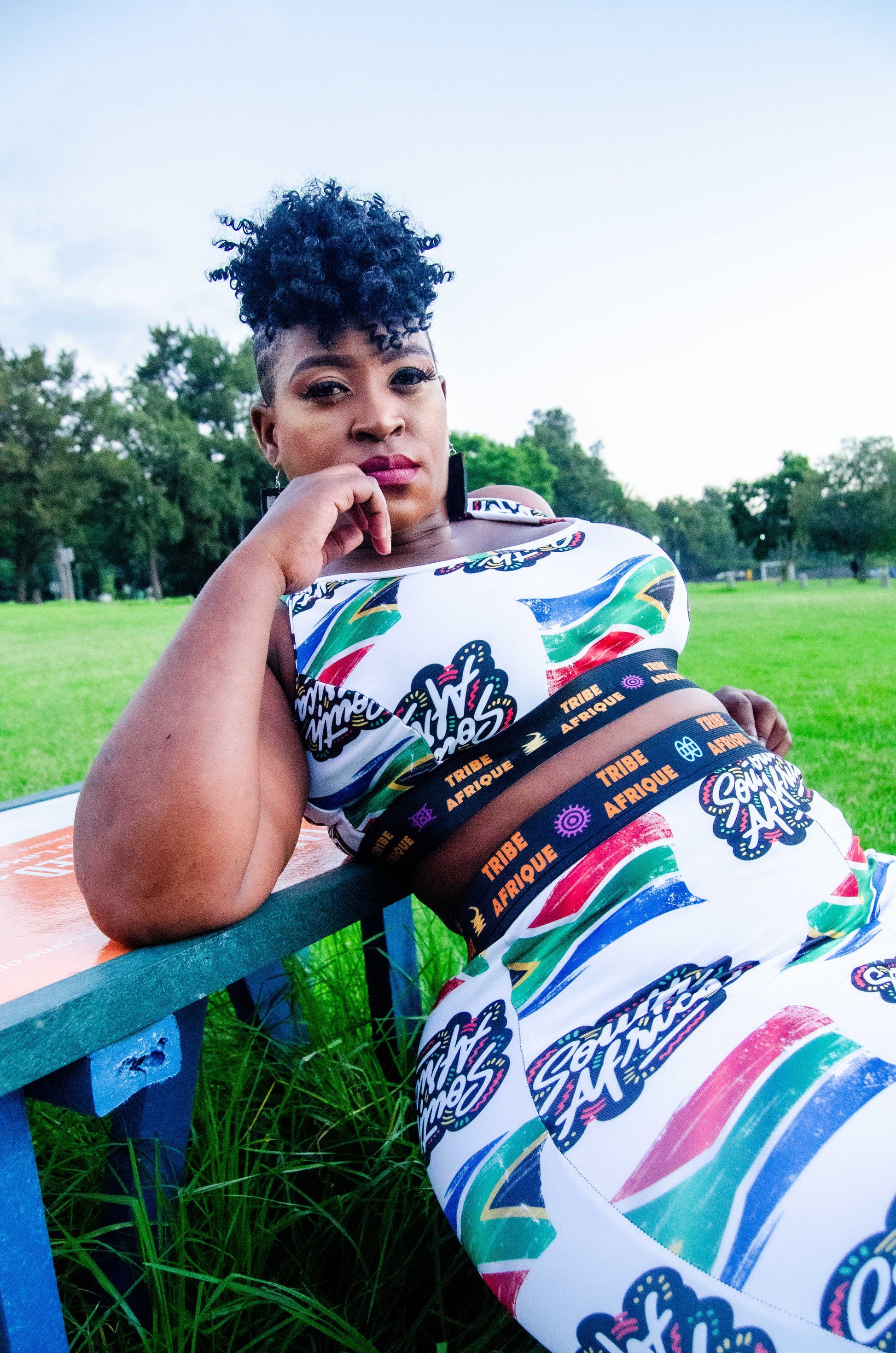 Proudly South Africa Shorts [Short Leggings] Tribe Afrique