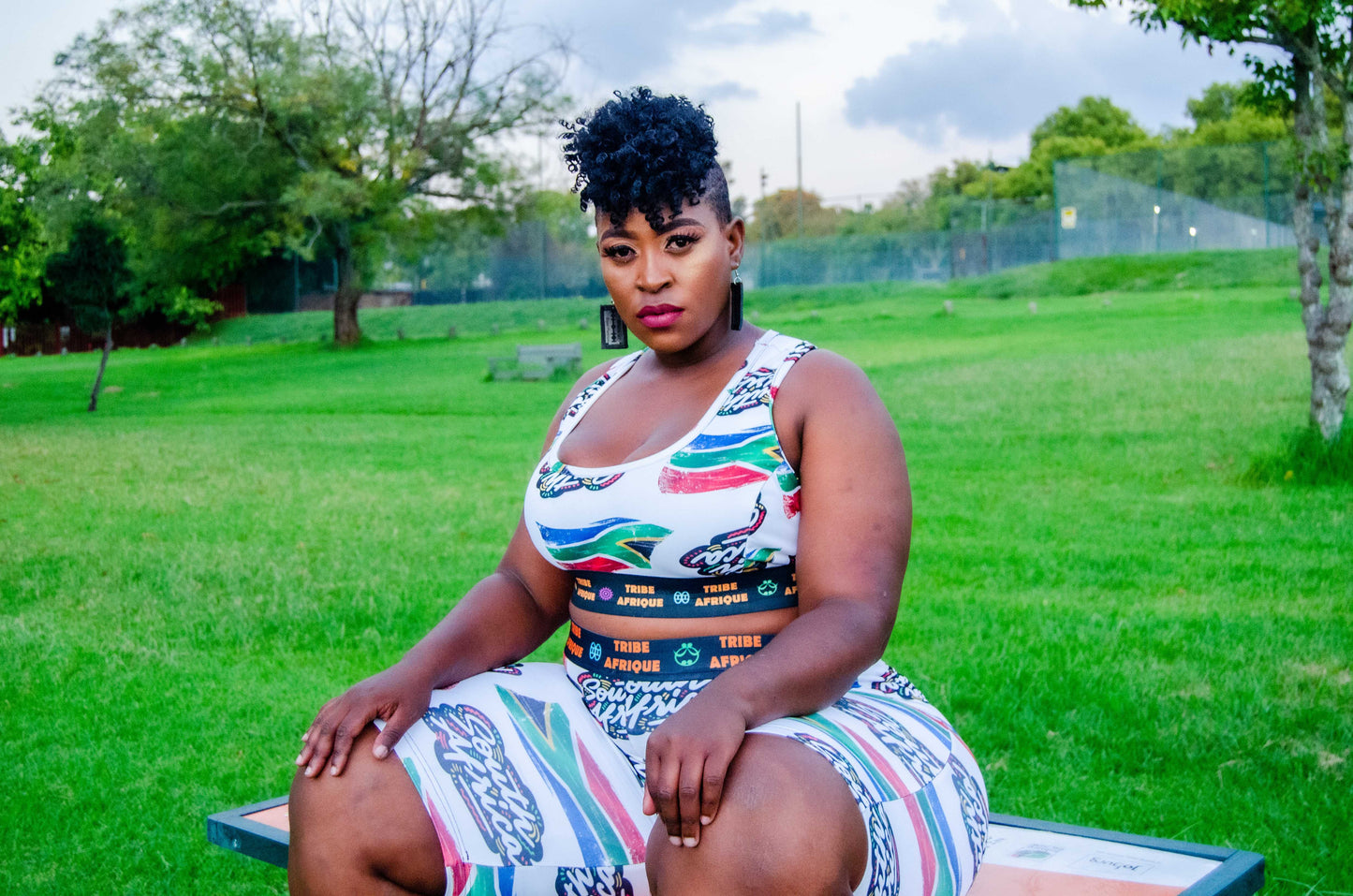 Proudly South Africa Shorts [Short Leggings] Tribe Afrique