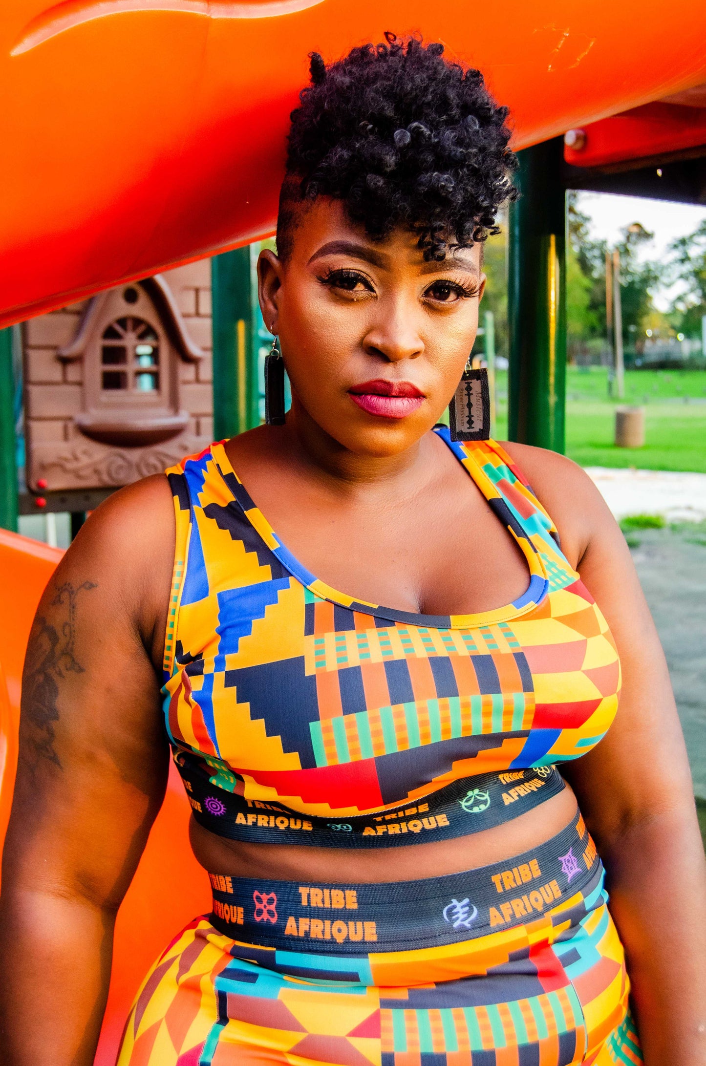 Kente Shorts [Short Leggings] Tribe Afrique