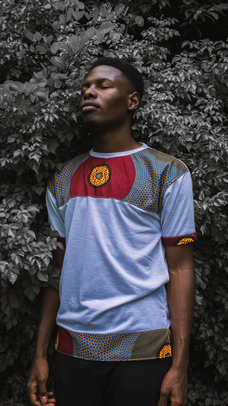 Lashibi African Jika Shirt by Tribe Afrique with Matching Mask Tribe Afrique