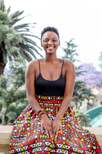 Ogyabaa High Waist Skirt by Tribe Afrique (With Pockets) Tribe Afrique