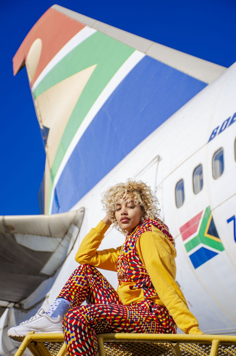 Lethu Pants by Tribe Afrique with Free Matching Mask Tribe Afrique