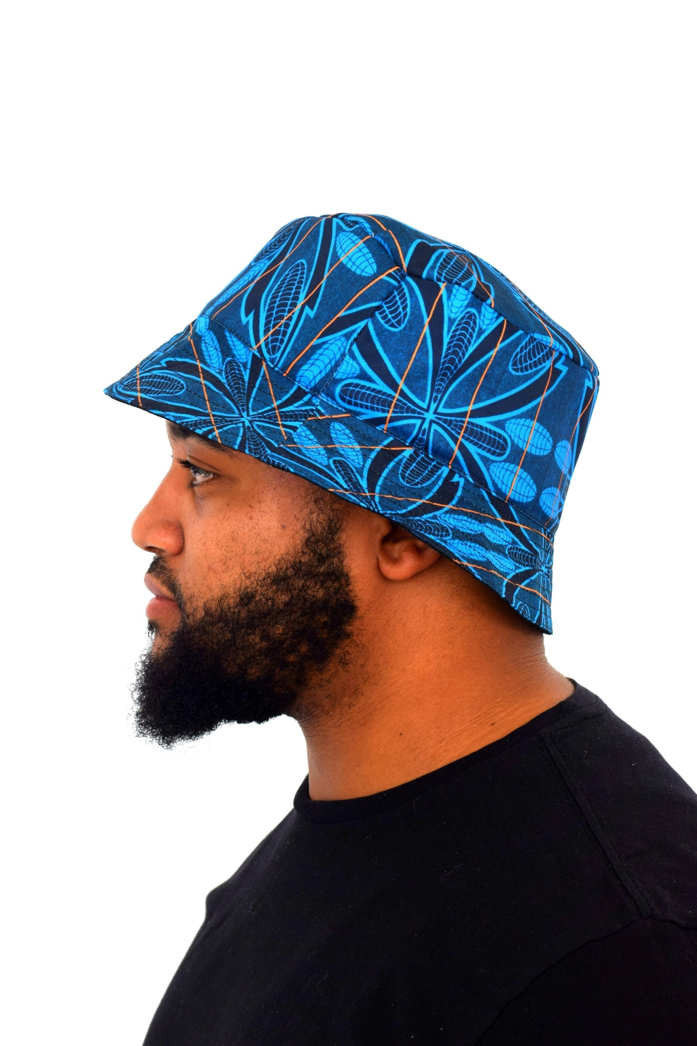 Blue Sotho Bucket Hats by Tribe Afrique Tribe Afrique
