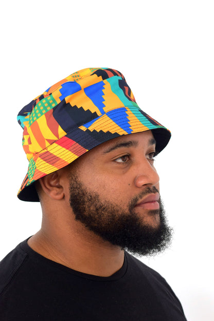 Kente Bucket Hats by Tribe Afrique Tribe Afrique