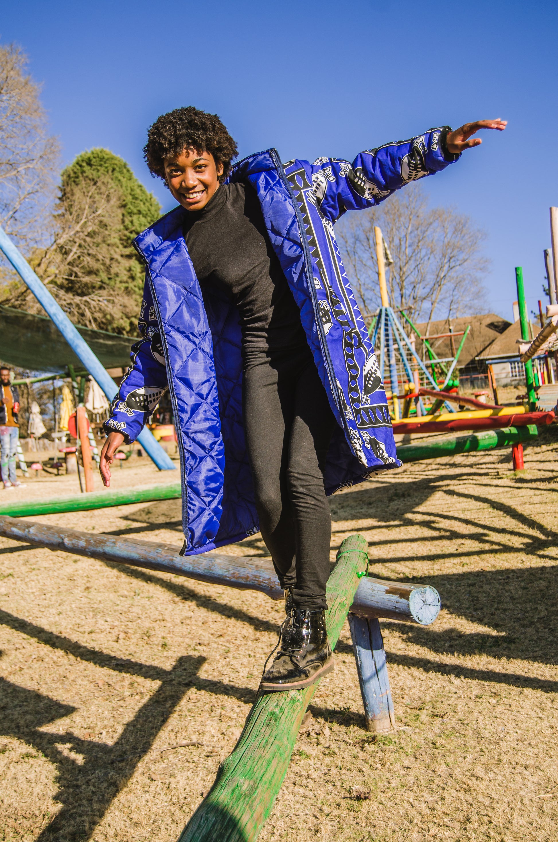 Kids Swati African Jacket with removable hood Tribe Afrique