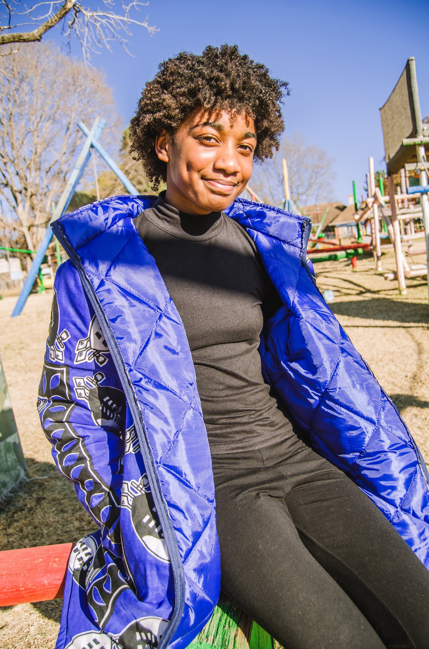 Kids Swati African Jacket with removable hood Tribe Afrique