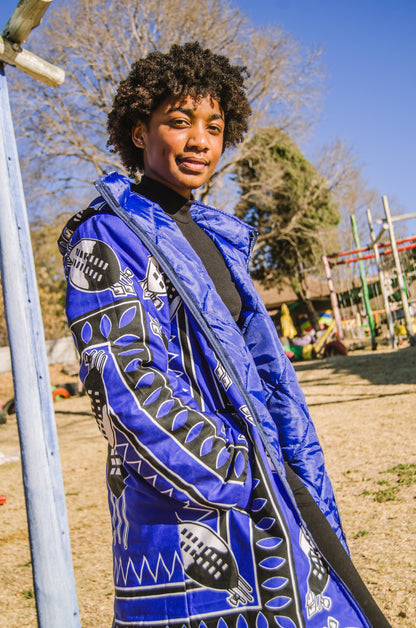 Kids Swati African Jacket with removable hood Tribe Afrique