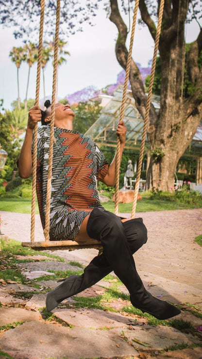 Lindo African Long Shirt by Tribe Afrique Tribe Afrique