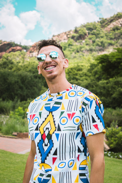 Ndebele Kese African Long Shirt by Tribe Afrique Tribe Afrique