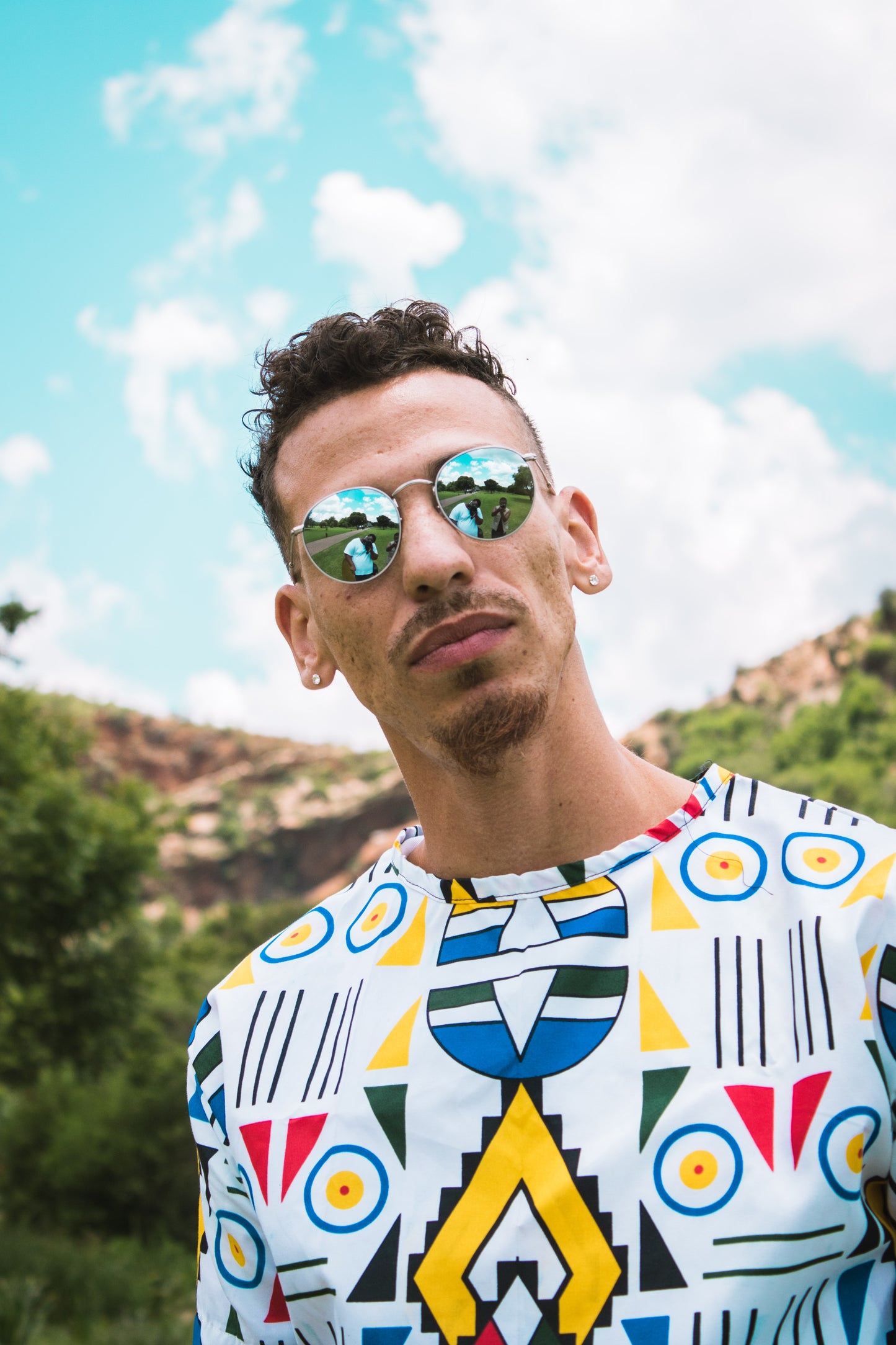 Ndebele Kese African Long Shirt by Tribe Afrique Tribe Afrique