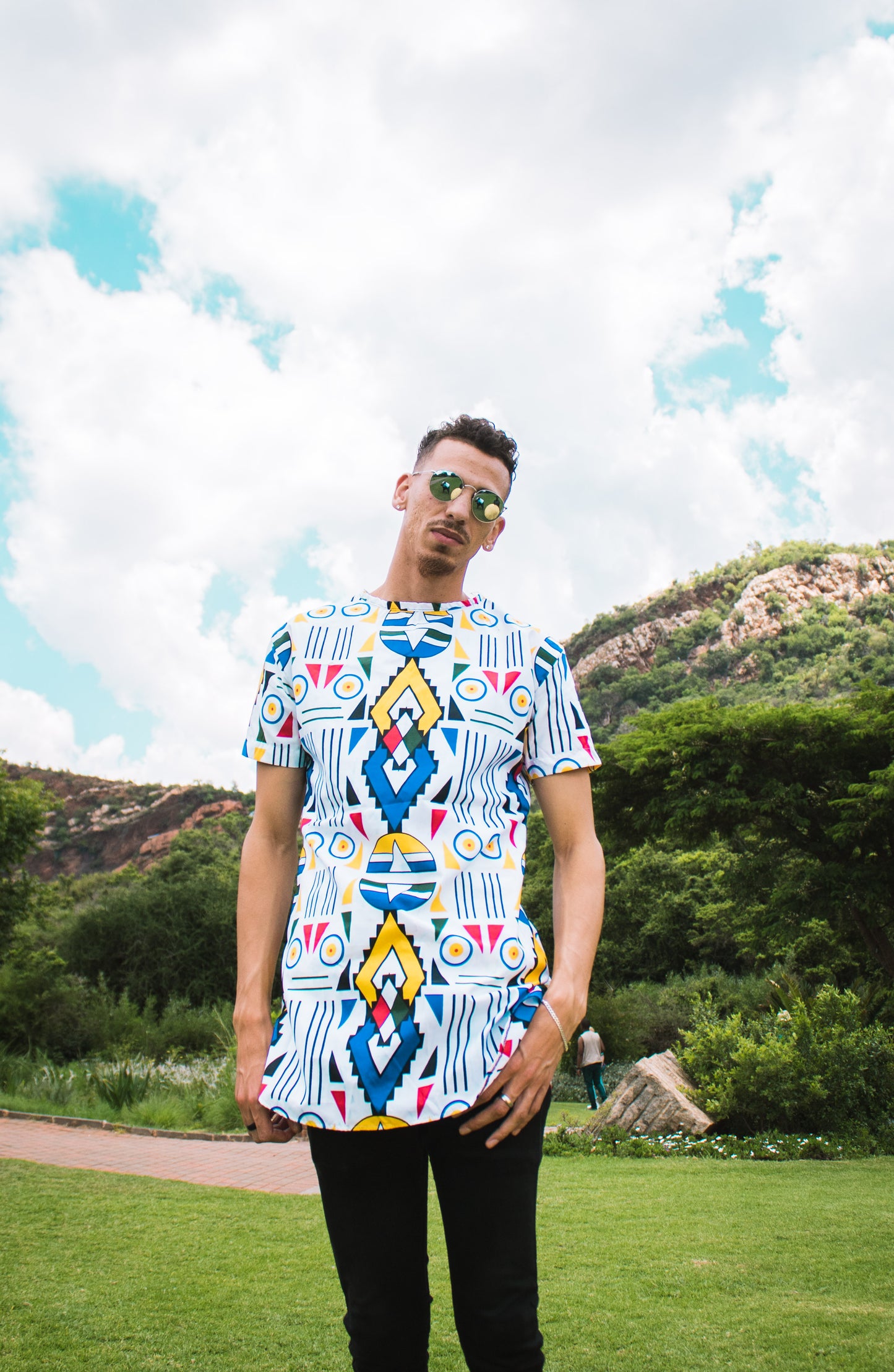 Ndebele Kese African Long Shirt by Tribe Afrique Tribe Afrique