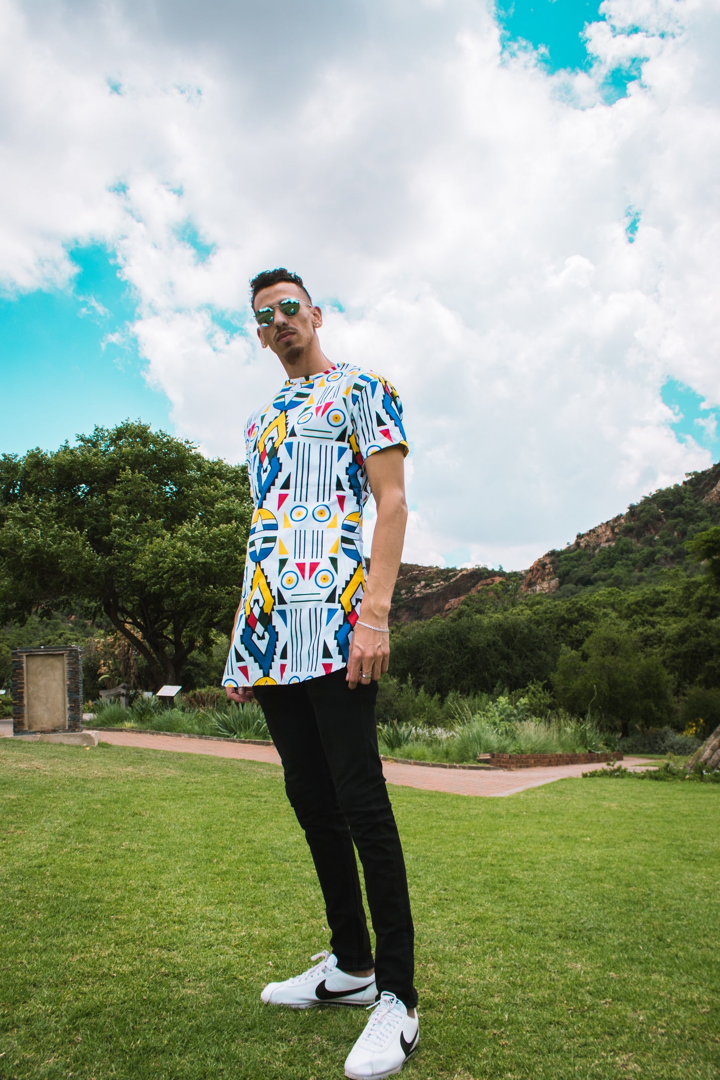 Ndebele Kese African Long Shirt by Tribe Afrique Tribe Afrique