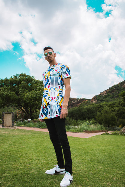 Ndebele Kese African Long Shirt by Tribe Afrique Tribe Afrique