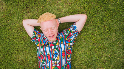 Full Ndebele Unisex African Long Shirt by Tribe Afrique Tribe Afrique