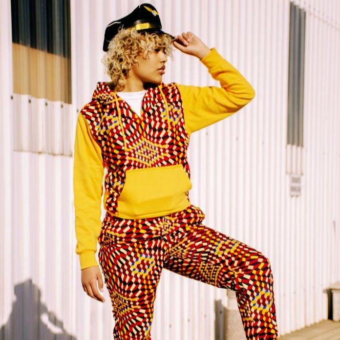 Lethu Pants by Tribe Afrique with Free Matching Mask Tribe Afrique