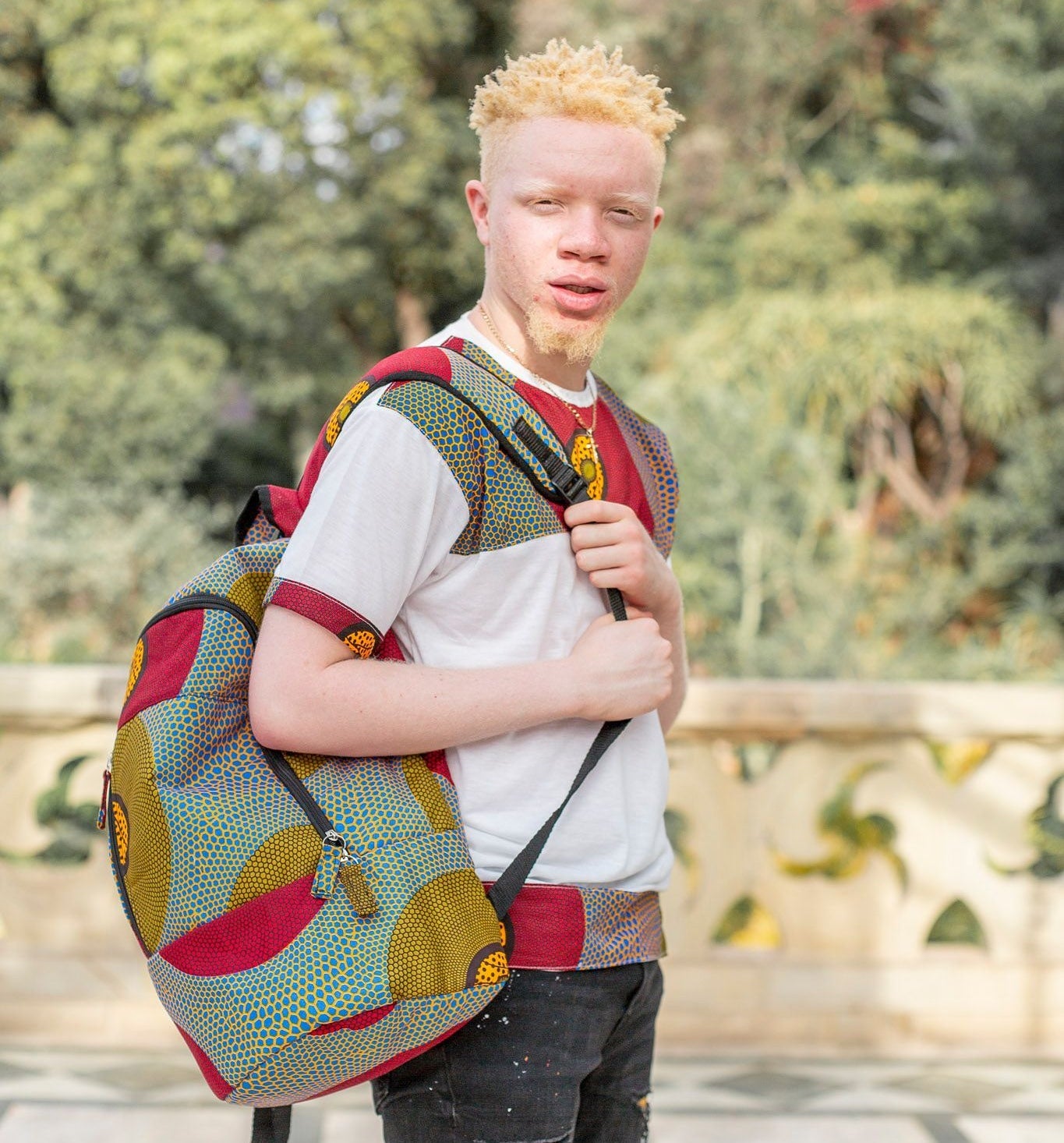 Lashibi Laptop Backpacks (With Mask) by Tribe Afrique Tribe Afrique