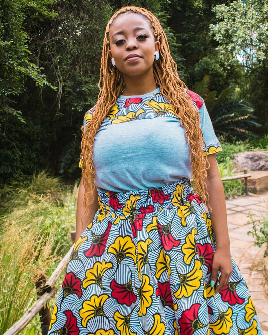 Menka High Waist Skirt by Tribe Afrique (With Pockets) Tribe Afrique