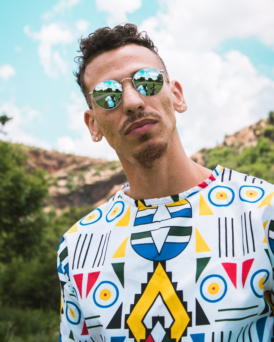 Ndebele Kese African Long Shirt by Tribe Afrique Tribe Afrique