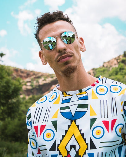 Ndebele Kese African Long Shirt by Tribe Afrique Tribe Afrique