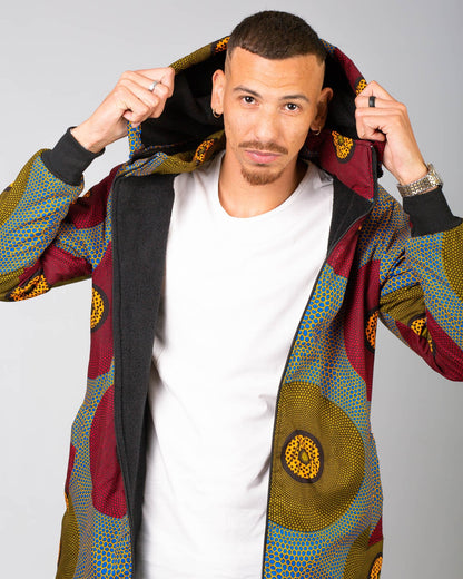 Lashibi Extra Long Jacket with Removable hood Tribe Afrique