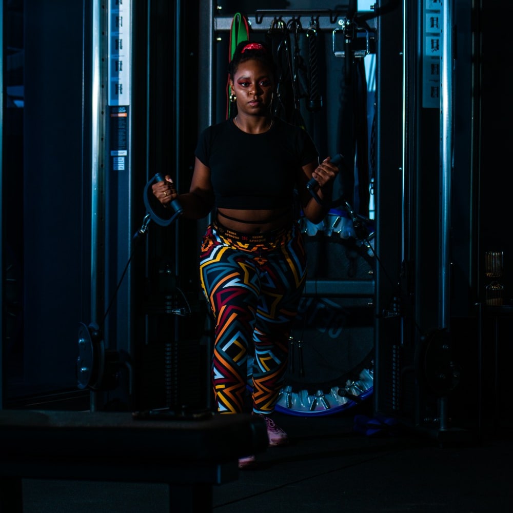 Black Star Line Leggings / Active Wear Pants Tribe Afrique