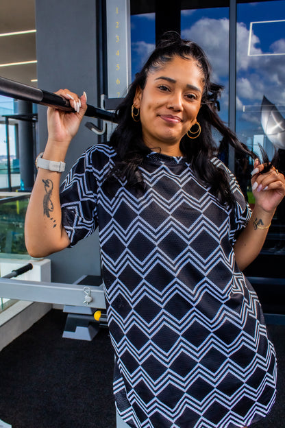 Black Xhosa Unisex  Casual Mesh Shirt Tribe Afrique