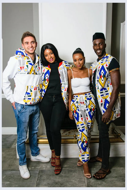 Ndebele Kese Hoodie by Tribe Afrique Tribe Afrique