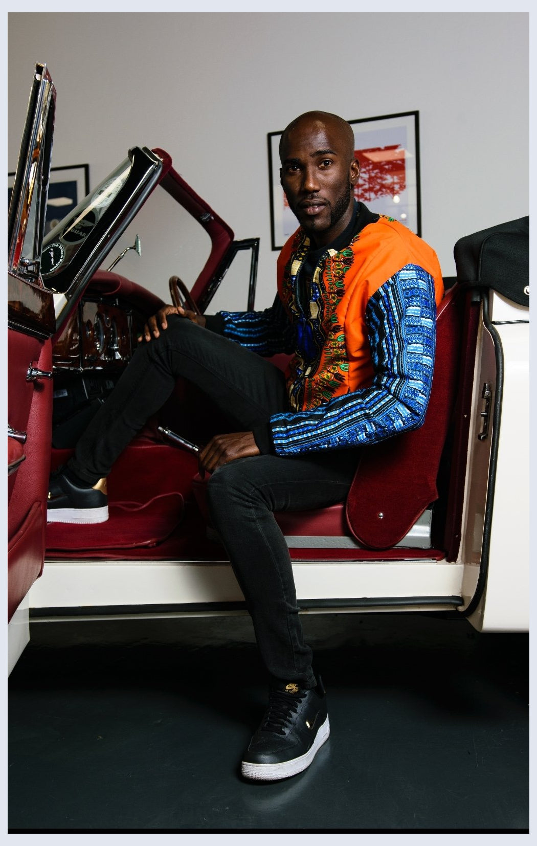 Orange Dashiki African Bomber Jackets Tribe Afrique
