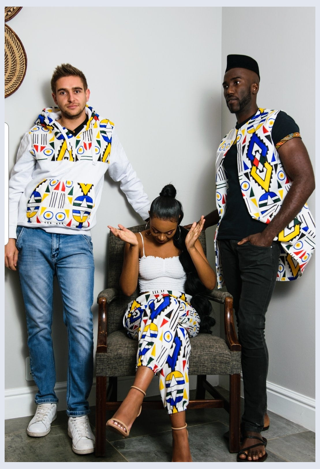 Ndebele Kese Overcoat by Tribe Afrique. Tribe Afrique