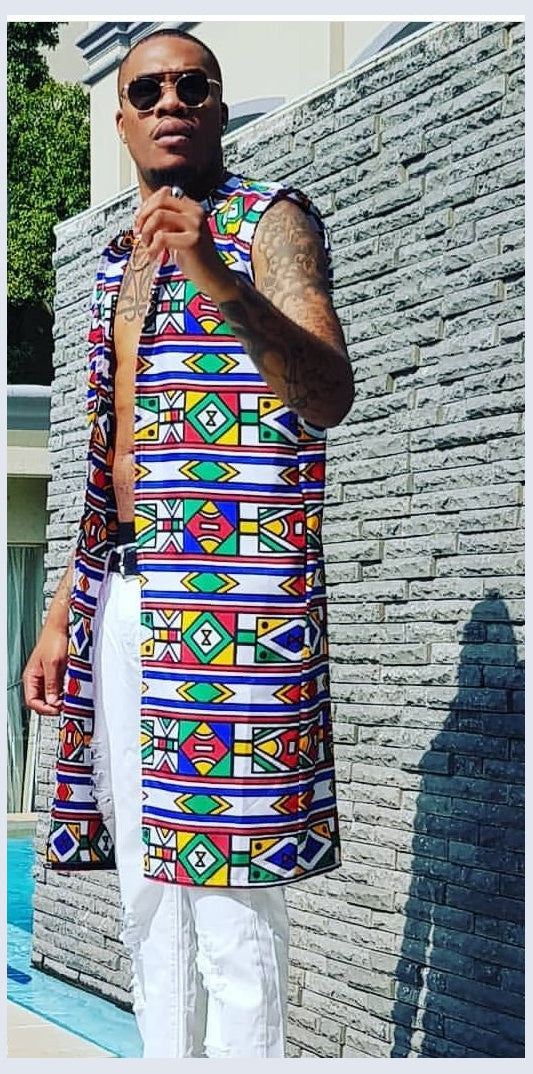 Ndebele Overcoat by Tribe Afrique. Tribe Afrique