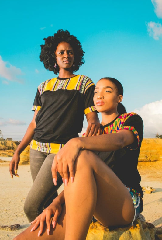 Yellow Venda Jika African Shirt by Tribe Afrique Tribe Afrique